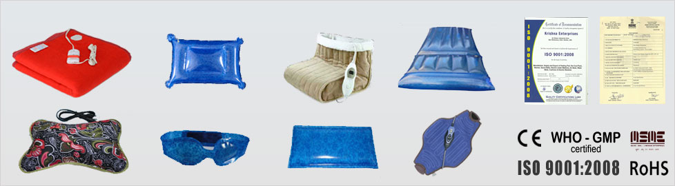 Odessey Products :Manufacturer of Quality Electric Blankets, Heating Pads, 
    Electric Blankets Heating Pads, Sauna Belts , Water Beds, Cool Packs, Cool Eye 
    Pack , Baby Bottle Warmer , Pashmina Shawls , PVC Air Mattress / PVC Floating 
    Mat , PVC Pillow, Electric Heating Jacket / Vest.